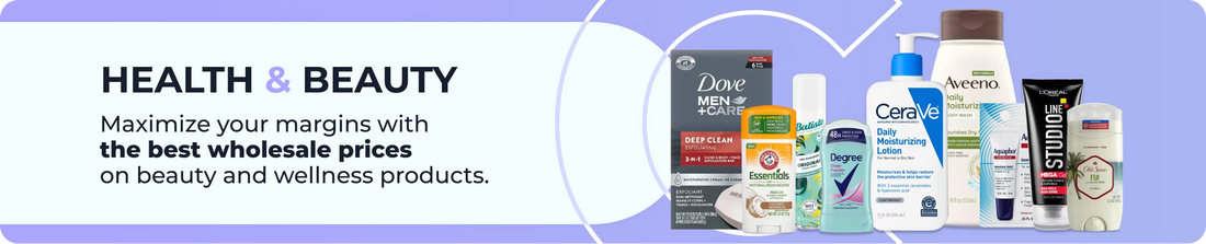Maximize your margins with the best wholesale prices on health and beauty products and bulk discounts for orders over $2,000.