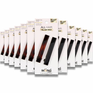 Scunci - No-Slip Grip Auto Clasp Barrettes, Colors May Vary, 2 Ct - 48 Pack