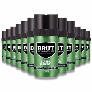 Brut - Deodorant Round Stick, Classic  2.7 Oz - 12 Pack