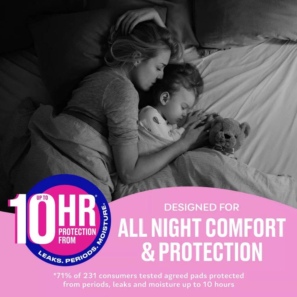 Carefree –Feminine Pads Ultra Thin Overnight Pads with Wings 40 Ct – 3 Pack