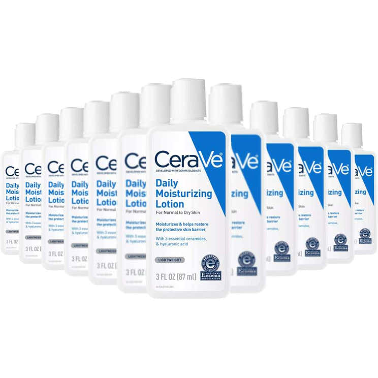 CeraVe - Daily Moisturizing Face and Body Lotion for Normal to Dry Skin 3 Oz - 24 Pack | CeraVe - Pre Order