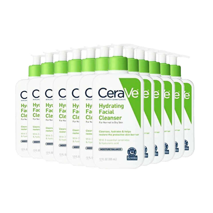 CeraVe - Face Wash Hydrating Facial Cleanser for Normal to Dry Skin 12 oz - 12 Packs | CeraVe - Pre Order