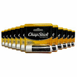 ChapStick - Classic, Regular Flavor, Skin Protectant Lip Balm Tube - 0.15 Oz - 12 Pack