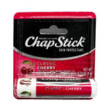 ChapStick - Classic Cherry Flavor Skin Protectant Flavored Lip Balm Tube 0.15 oz -  12 Pack