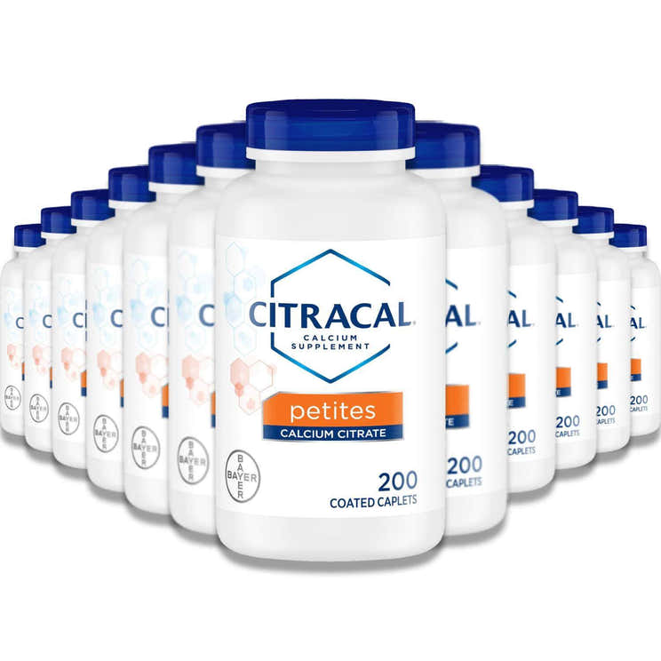 Citracal - Petites Calcium Citrate Vitamin D3 Supplement Bone Health Caplet 200 Ct - 24 Pack - Citracal Petites Calcium Ci...