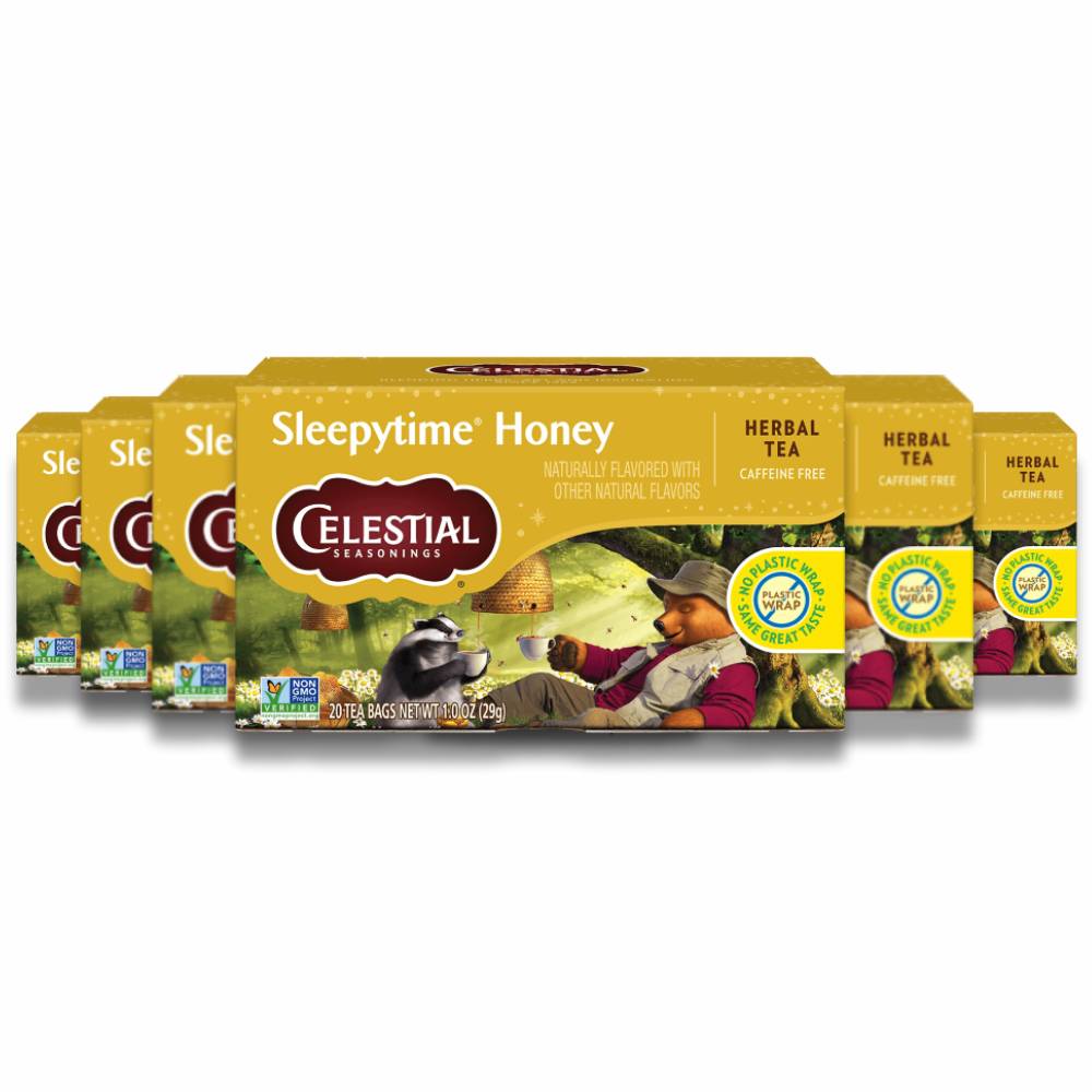 Celestial Seasonings - Herbal Tea, Sleepytime, Honey  - 20 Ct - 6 Pack