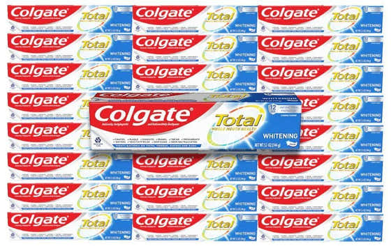 Colgate - Total Teeth Whitening Toothpaste, Mint - 5.1 Oz - 24 Pack - Colgate Total Teeth Whitening Toothpaste - Mint - 5....