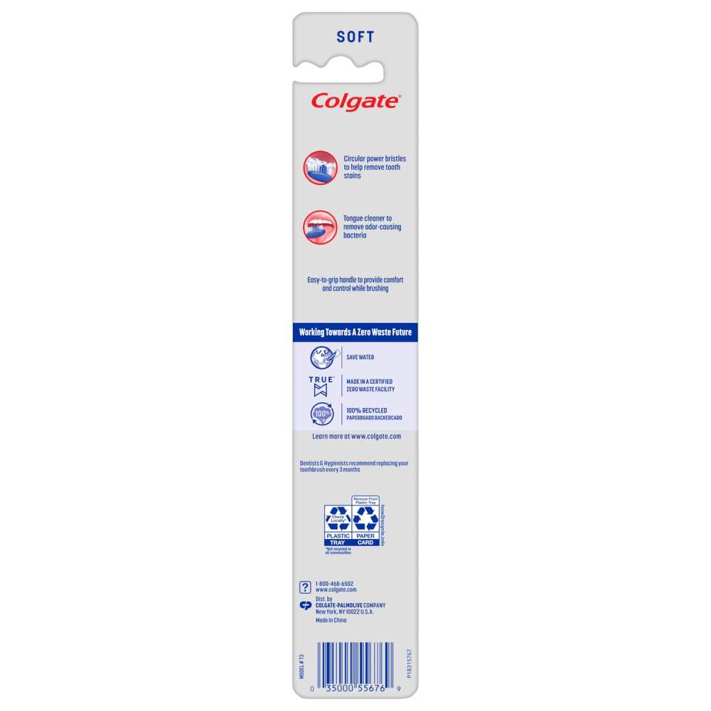 Colgate - Extra Clean Full Head Toothbrush, Variety Colors, Soft, 1 Ea - 72 Pack