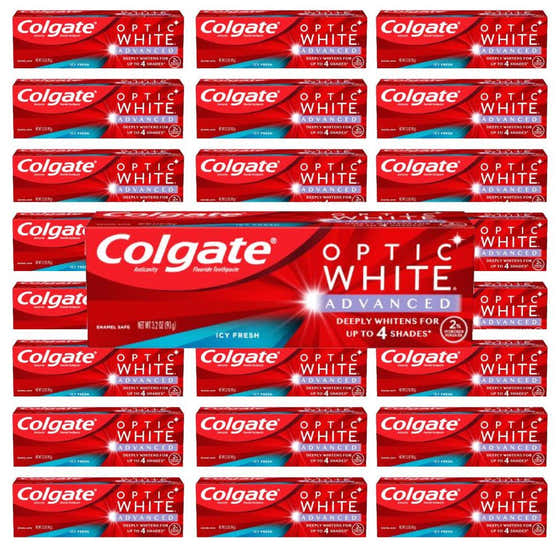Colgate Optic White Advanced Whitening Toothpaste Icy Fresh - 3.2oz - 24 Pack | Colgate - Colgate