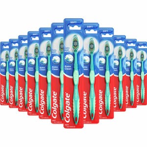 Colgate - Extra Clean Full Head Toothbrush, Variety Colors, Soft, 1 Ea - 72 Pack