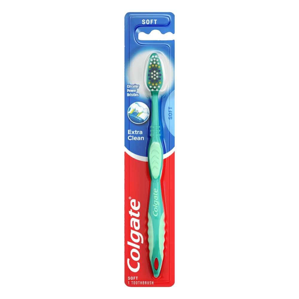 Colgate - Extra Clean Full Head Toothbrush, Variety Colors, Soft, 1 Ea - 72 Pack