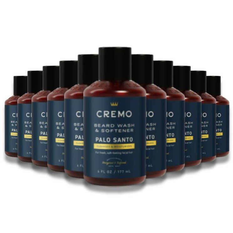 Cremo - Palo Santo 2-in-1 Beard Wash and Softener - 6 Fl Oz - 12 Pack | Cremo - Pre Order
