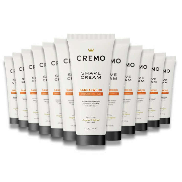 Cremo - Shaving Cream, Barber Grade Sandalwood Shave Cream - 6 Oz - 12 Pack | Cremo - Pre Order