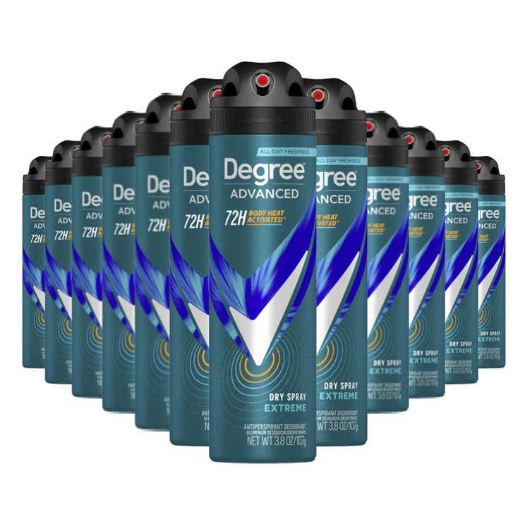 Degree Men Extreme MotionSense Dry Spray Antiperspirant Deodorant - 3.8 Oz - 12 Pack | Degree - Pre Order