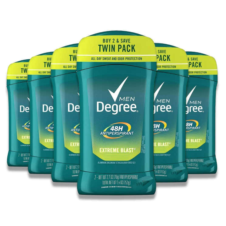 Degree - Men Dry Protection Antiperspirant &amp; Deodorant Extreme Blast 2.7 Oz ea - 6 Pack (Twin Pack) - Degree Men Anti-...
