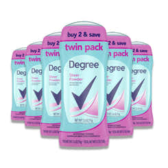Degree Original Antiperspirant - Sheer Powder, 2.6 Oz - 6 Pack (2) Contarmarket