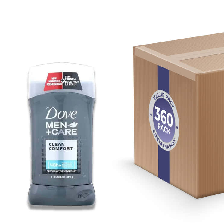 Dove Men + Care, Deodorant Solid, Clean Comfort  3 Oz - 360 Pack | Dove - Volume Discount