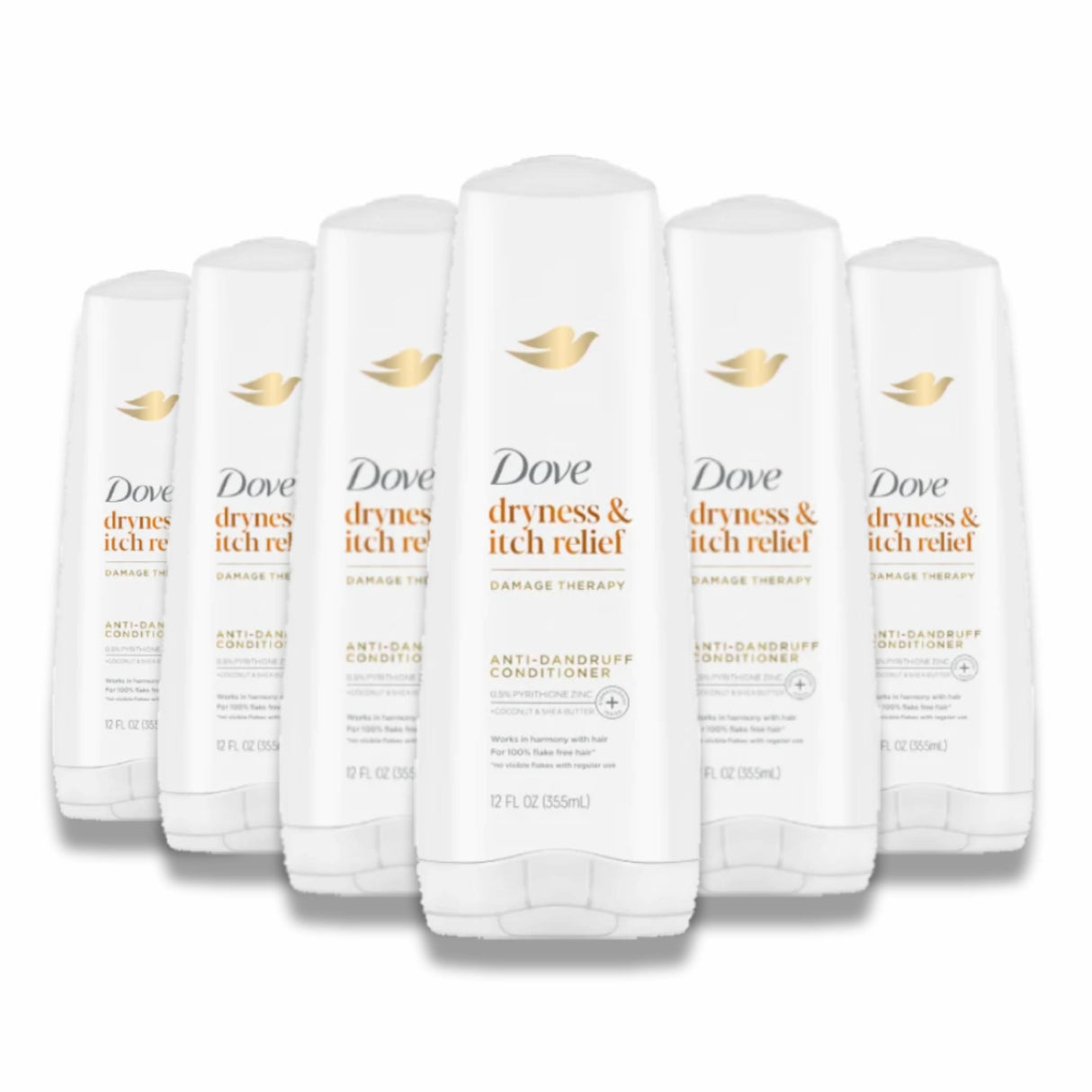Dove - Beauty Dermacare Anti Dandruff Conditioner - 12 Oz - 6 Pack