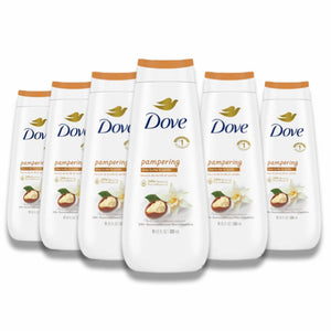 Dove - Shea Butter and Vanilla Body Wash, Pampering - 11 Oz - 6 Pack