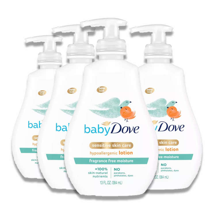 Baby Dove - Sensitive Moisture Fragrance-Free Lotion - 13 Oz - 4 Pack | Dove - Pre Order
