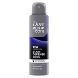 Dove -  Men+Care 72-Hour Stain Defense Dry Spray Antiperspirant  Deodorant Cool - 3.8 Oz - 12 Pack