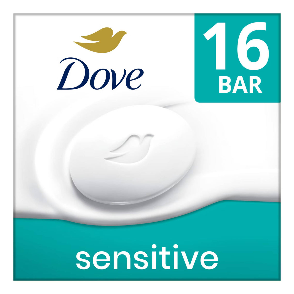 Dove  - Beauty Bar Sensitive Skin, 3.75 Oz - 16 Ct Each