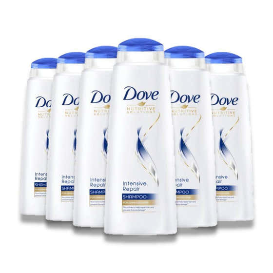 Dove Intensive Repair Shampoo - 400ml - 6 Pack Contarmarket