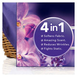 Downy - Infusions Calm Mega Dryer Sheets & Laundry Fabric Softener, Lavender and Vanilla Bean - 210 Count - 5 Pack