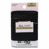 Scunci - Comfortable All Day Medium Hold, Black, 18 Ct - 48 Pack