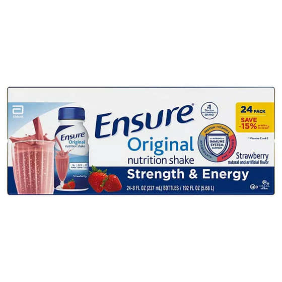 Ensure Original Nutrition Shake, Strawberry - 8 Oz - 24 Pack | Ensure - Grocery Pack