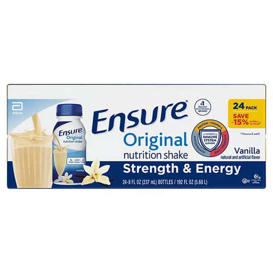 Ensure Original Nutrition Shake, Vanilla - 8 Oz - 24 Pack | Ensure - Grocery Pack