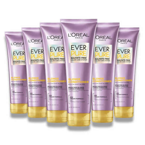 L&#39;Oreal - Paris EverPure Sulfate Free Blonde Conditioner - 8.5 Oz - 6 Pack | L&#39;oreal - Shampoo &amp; Conditioner