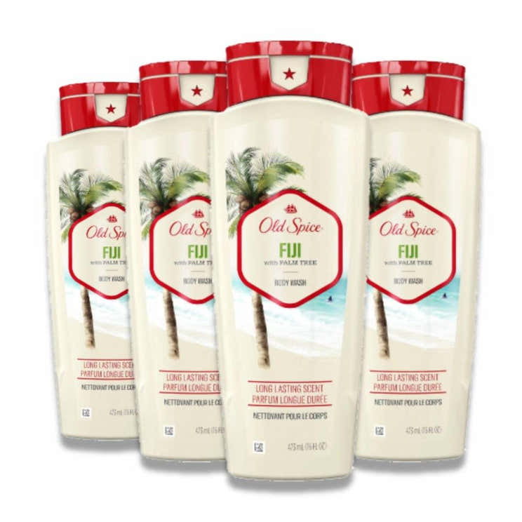 Old Spice - Fresh Collection Fiji Scent Men's Body Wash - 16 Oz - 4 Pack | Old Spice - Pre Order