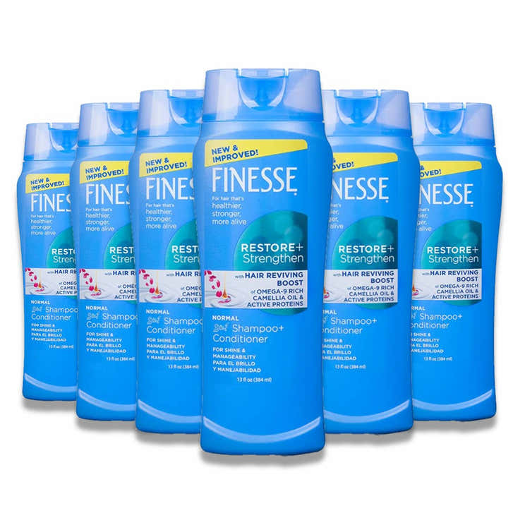 Finesse - Self Adjusting 2 in 1 Texture Enhancing Shampoo and Unisex Conditioner - 13 Oz - 6 Pack | Finesse - Pre Order