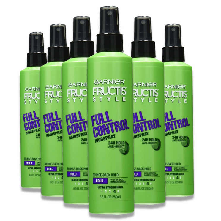Garnier Fructis - Style Full Control Anti-Humidity Hairspray, Non-Aerosol  8.25 Oz - 6 Pack | Garnier - Pre Order