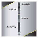 Pilot G2 Retractable Premium Gel Ink Roller Ball Pens, Fine Point, Black Ink 5 ea - 48 Pack