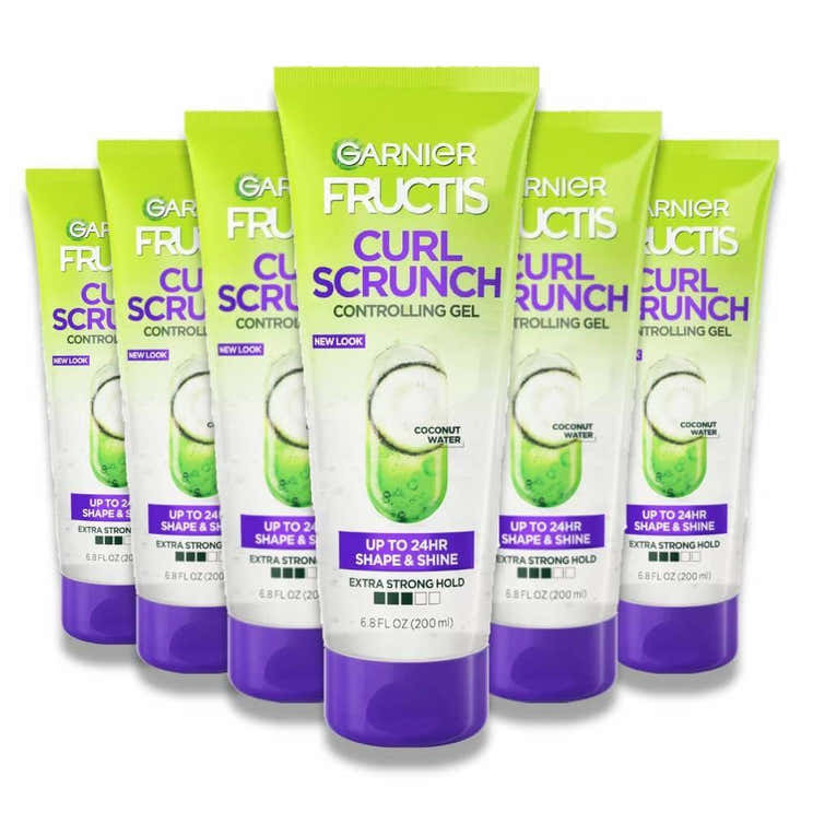 Garnier Fructis - Style Curl Scrunch Extra Strong Hold Controlling Gel - 8 Oz - 6 Pack - Garnier Fructis Style Curl Scrunc...
