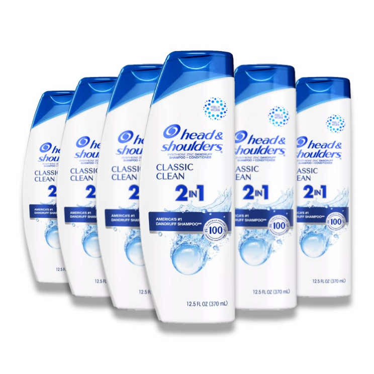 Head &amp; Shoulders - Classic Clean 2-in-1 Dandruff Shampoo + Conditioner  12.5 Oz - 6 Pack | Head &amp; Shoulders - Pre ...