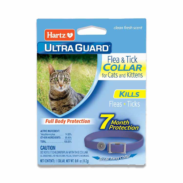 Hartz - UltraGuard Purple Flea & Tick Collar for Cats and Kittens - 0.53 Oz - 12 Pack