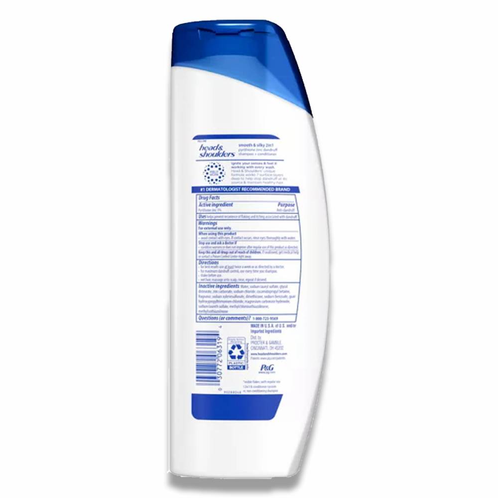 Head & Shoulders -2 in 1 Dandruff Shampoo and Conditioner, Anti-Dandruff Treatment - 12.5 Oz - 6 Pack