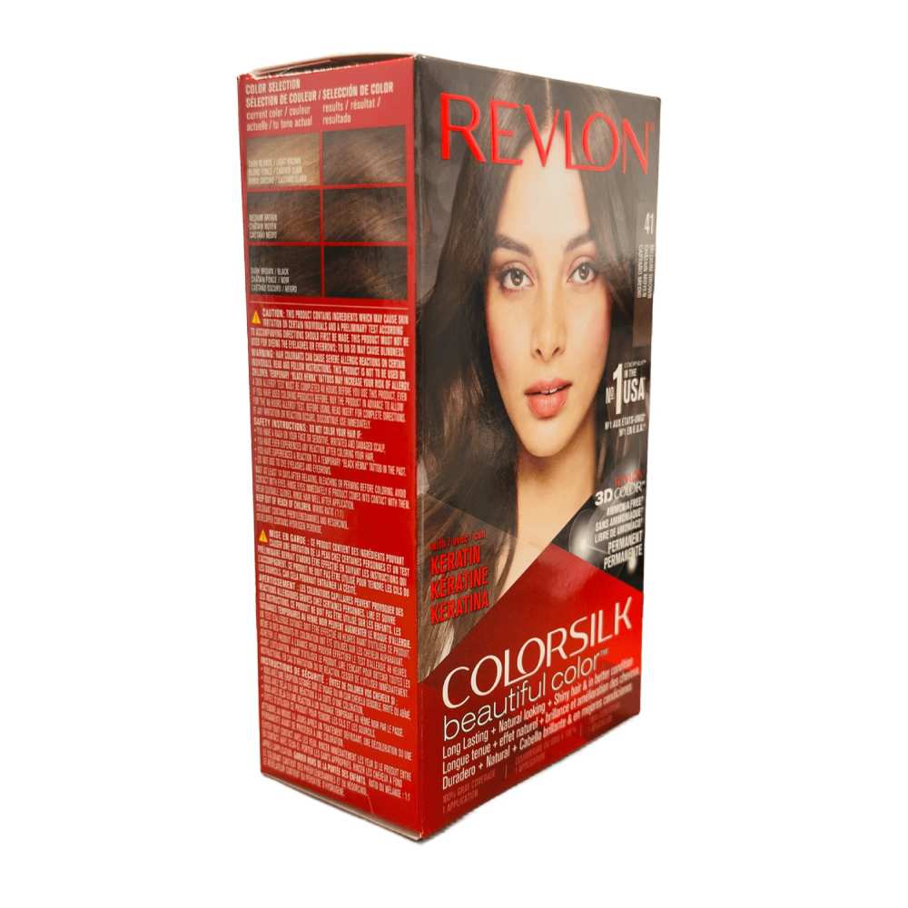 Revlon ColorSilk Hair Color -  #41 Medium Brown - 12 Pack