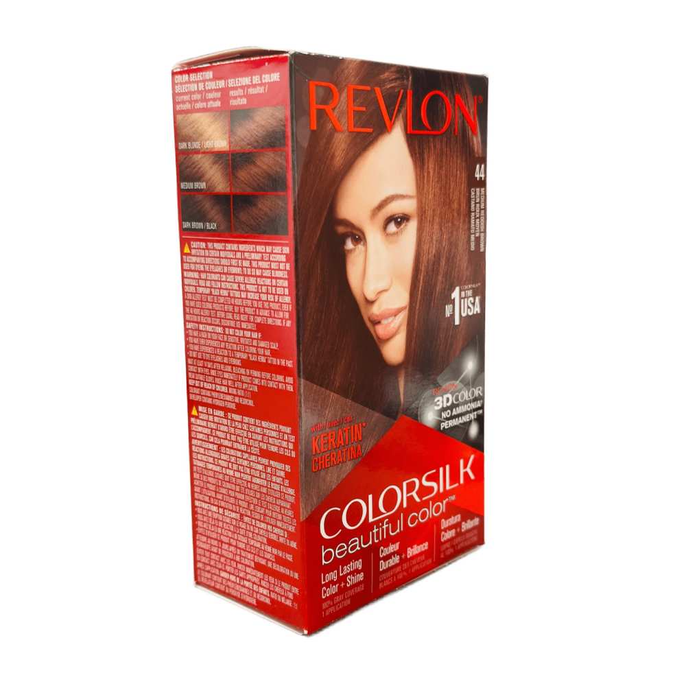 Revlon ColorSilk Hair Color - #44 Medium Reddish - 12 Pack