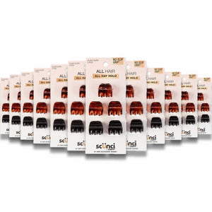 Scunci - No Slip Grip Jaw Clips, 5 Ct - 48 Pack