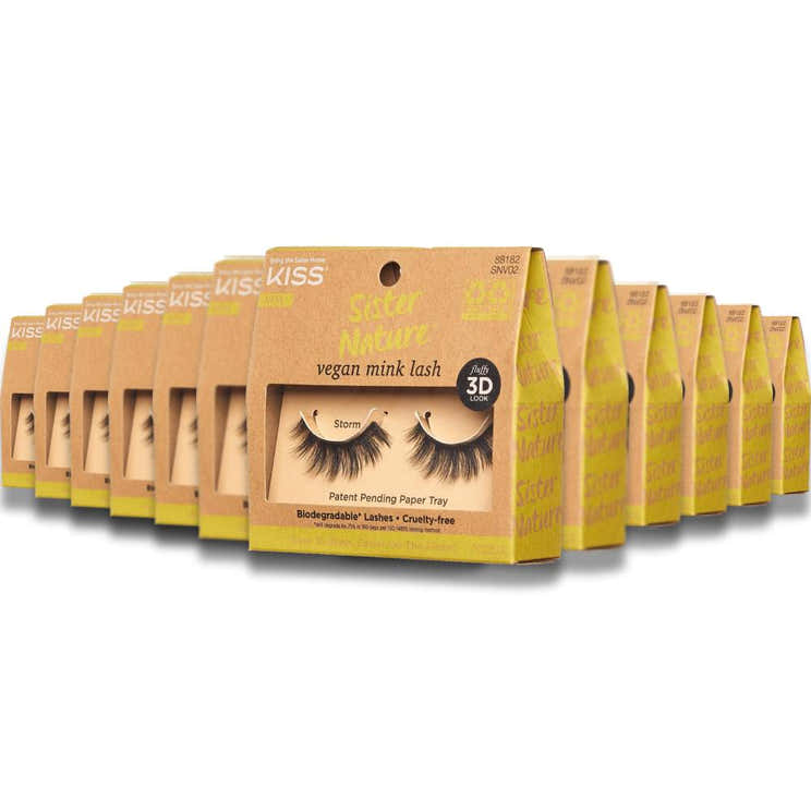 Kiss - Sister Nature Vegan Mink Lash, Storm - 1 Count Each - 36 Pack | Kiss - Pre Order