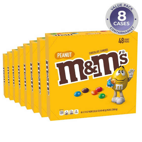 M&amp;M&#39;s Peanut Chocolate Candy Box - 1.74 Oz - 384 ct - 8 pack | m&amp;m - M&amp;M&#39;s