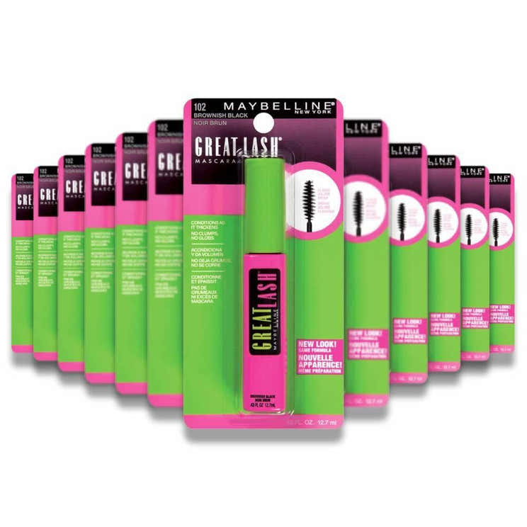 Maybelline - Great Lash Mascara, # 101 Very Black by for Women - 0.43 oz - 72 Pack | Maybelline - Pre Order