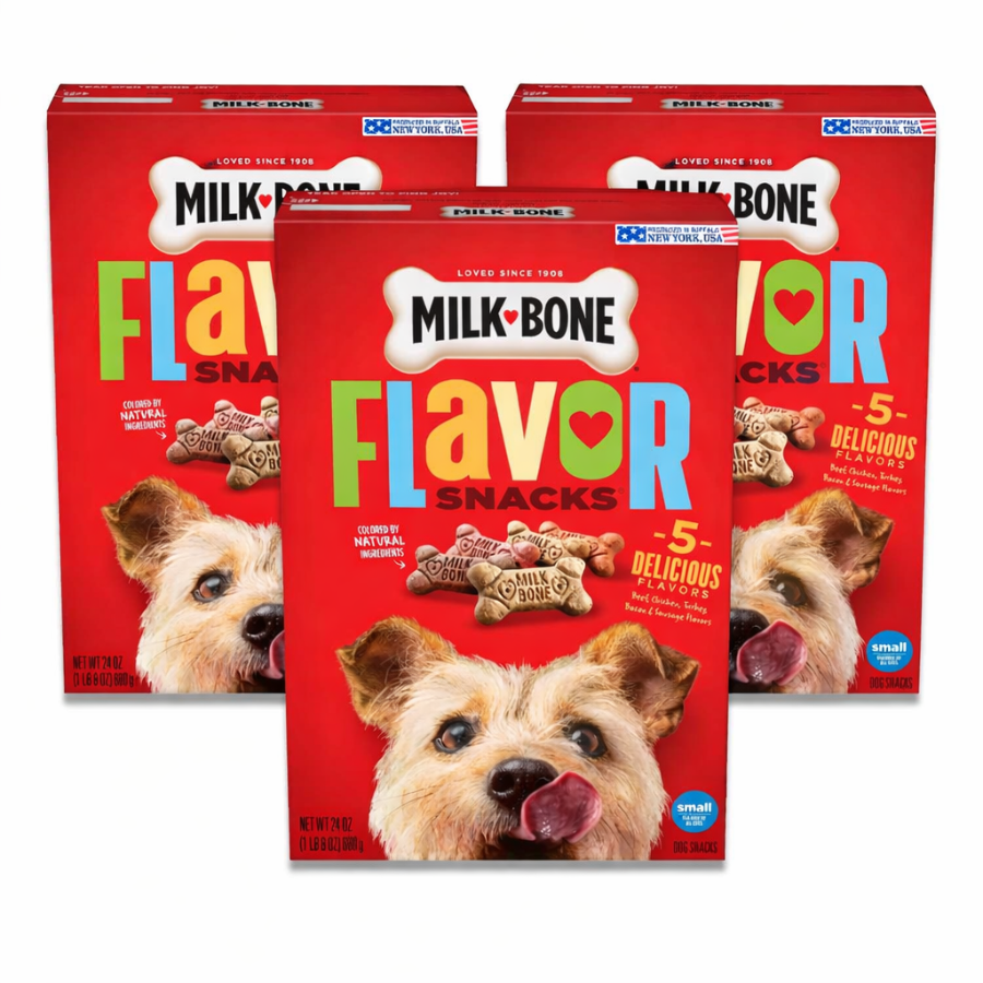 Milk-Bone - Flavor Snacks Dog Treats Small, Medium - 24 Oz -