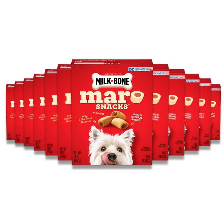 Milk-Bone - MaroSnacks Small Dog Treats With Bone Marrow - 10 Oz - 12 Pack | Milk-Bone - Pre Order