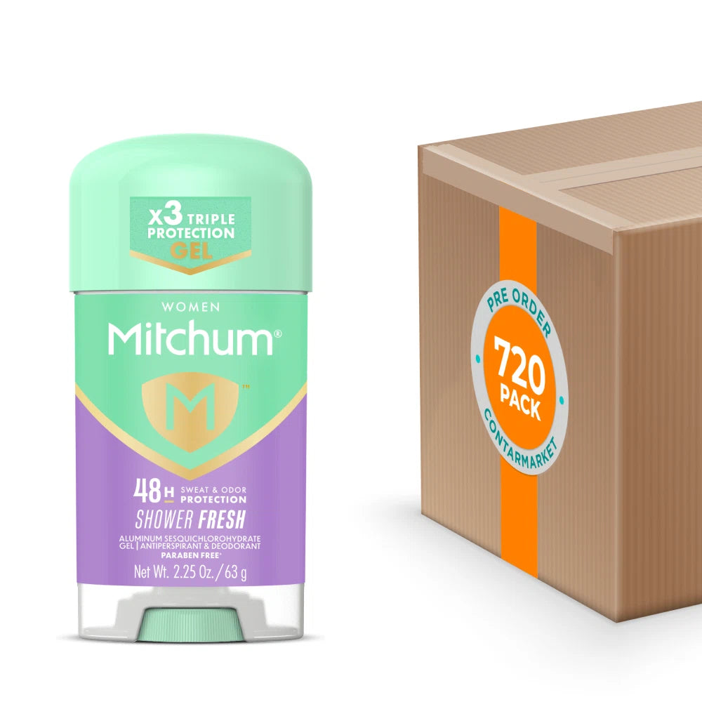 Mitchum Women Gel Antiperspirant Deodorant, Shower Fresh - 2.25 Oz - 720 Pack