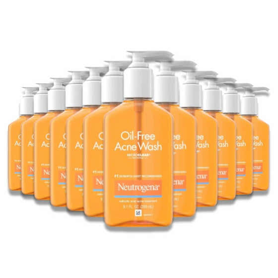 Neutrogena - Oil-Free Acne Wash - 9.10 Oz - 12 Pack | Neutrogena - Skincare